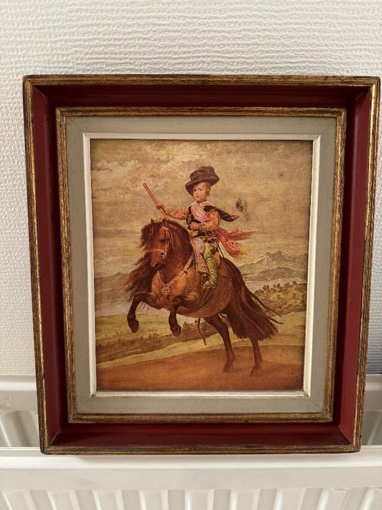 Estampe magnifique encadrée Prince Balthazar Carlos, Antiquités & Art, Art | Peinture | Classique, Portrait ou Personnes, Enlèvement ou Envoi