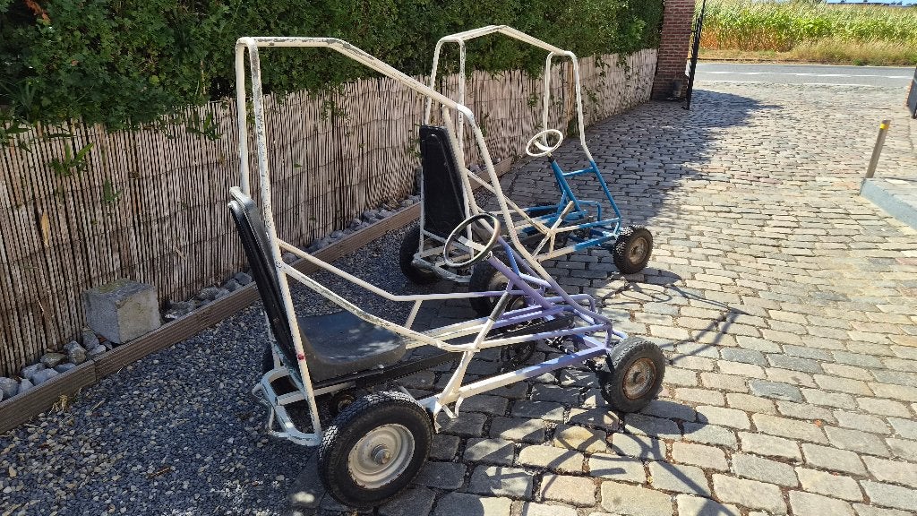 2 Stevige vintage zeedijk gocar's jaren 70, Kinderen en Baby's, Ophalen, Gebruikt, Trapvoertuig