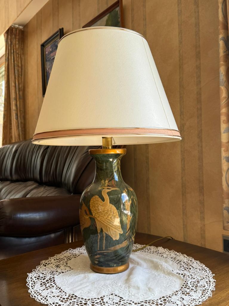 Vintage lamp met lampenkap, Ophalen, Gebruikt