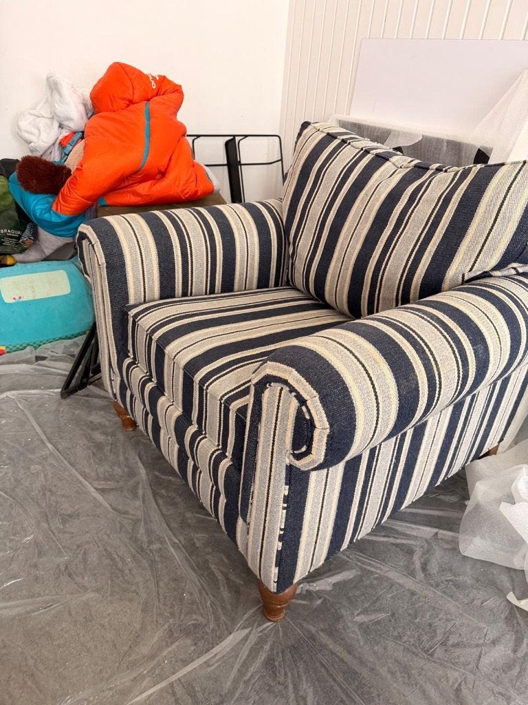 Fauteuil/stoel (merk: Ethan Allen), Huis en Inrichting, Ophalen, Gebruikt, Stof