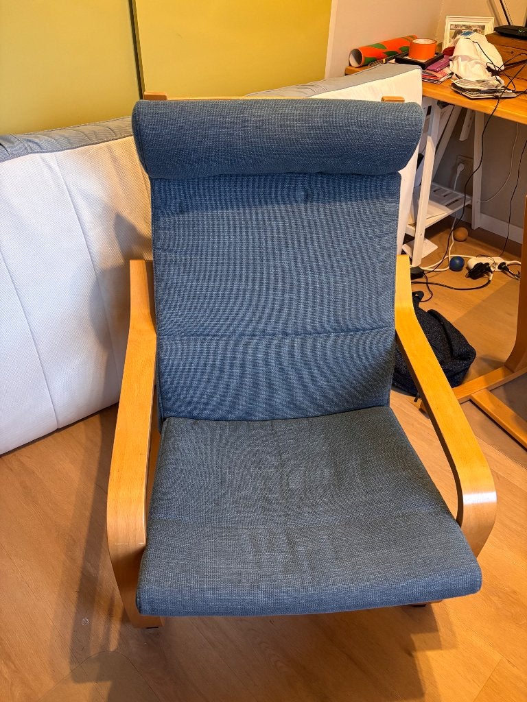 Comfortable leesstoel, Ophalen, Hout, Gebruikt, Minder dan 75 cm