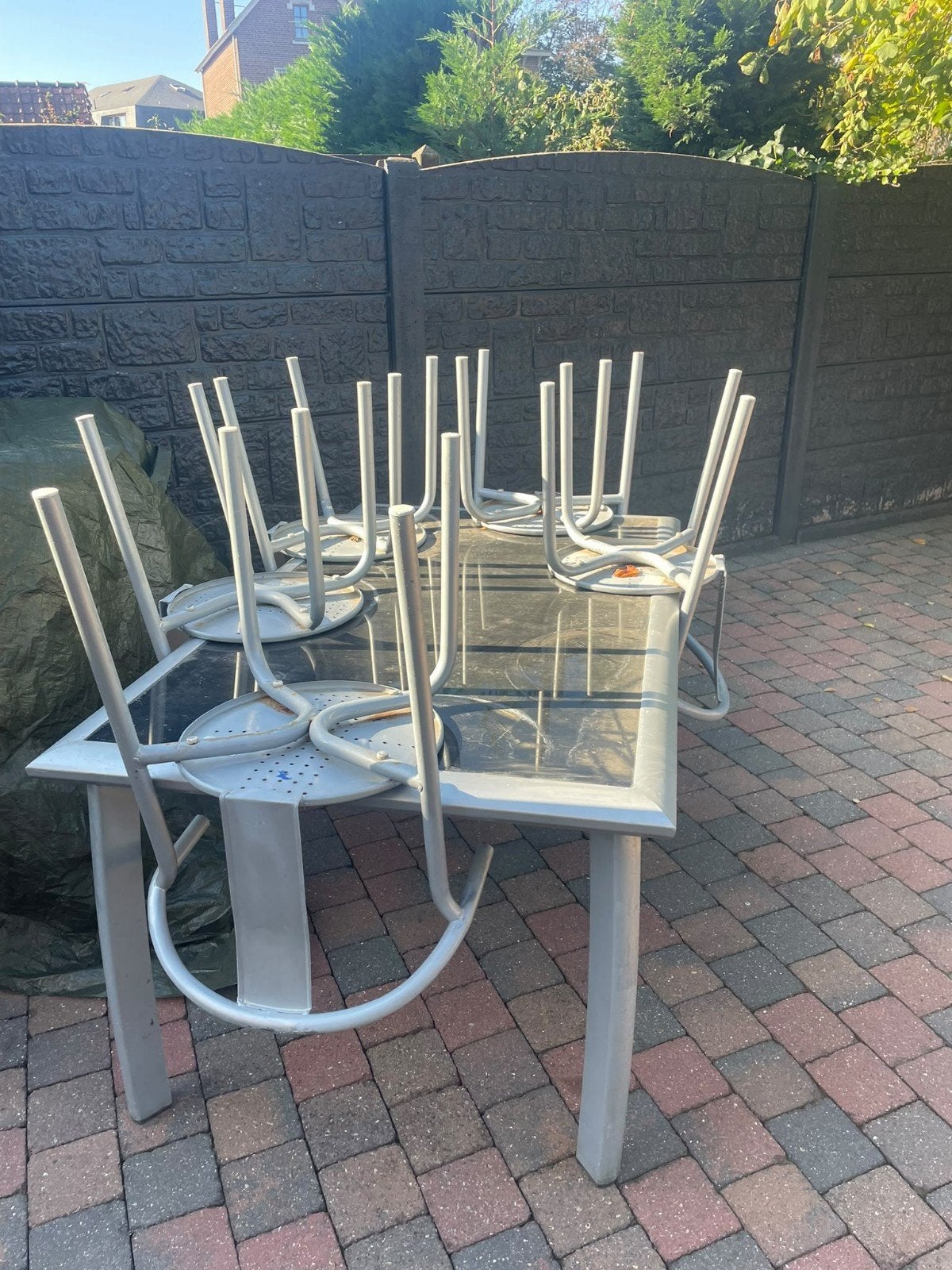 tuin tafel met 5 stoelen, Jardin & Terrasse, Enlèvement