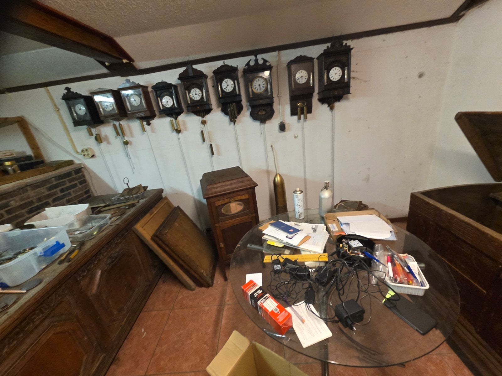 Diverse collectie antieke en vintage klokken, Antiek en Kunst, Ophalen