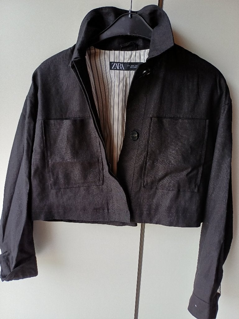 vest, Ophalen, Zara, Maat 48/50 (M), Zwart