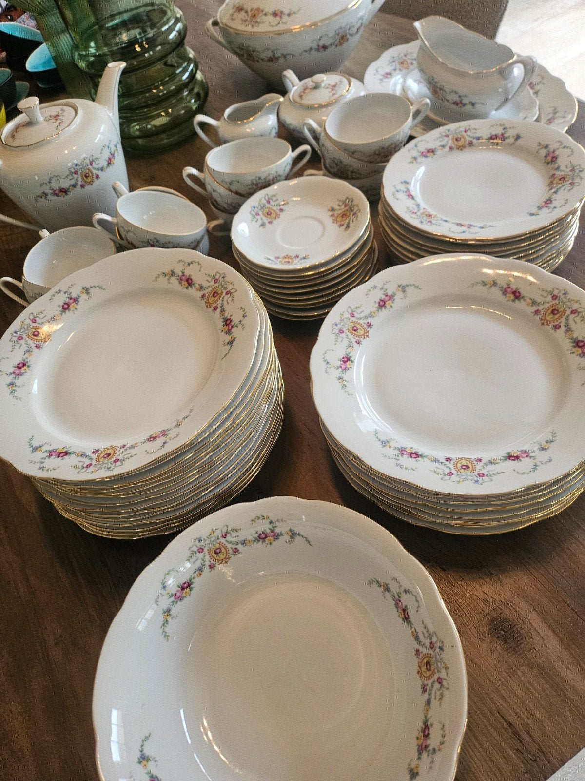 volledig servies, Ophalen
