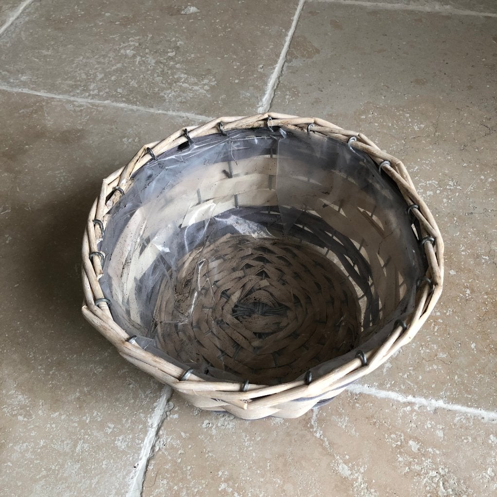 geweven houten mand, Ophalen, Hout, Mand