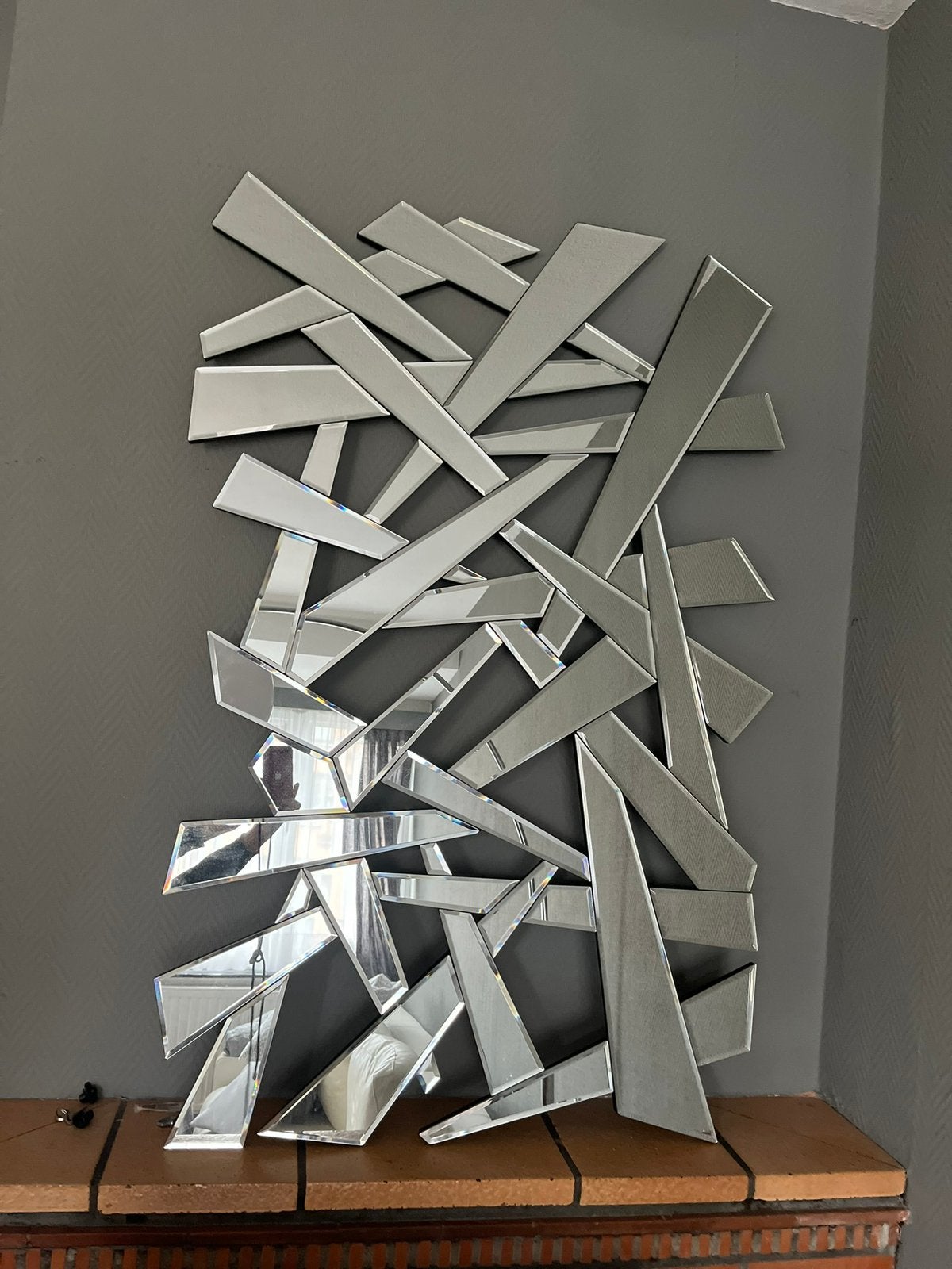 Miroir Kare Design - Très beau modèle COCCIO - 120x80 cm 60€, Enlèvement, Utilisé