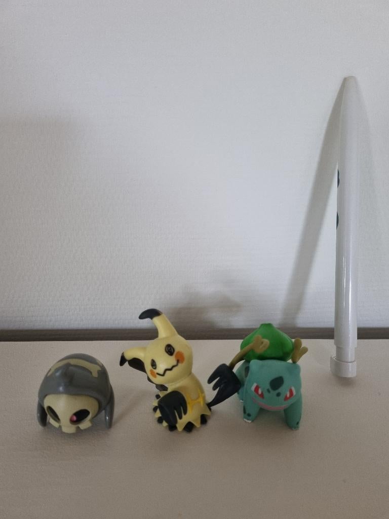 Mimikyu, duskull, bulbasaur - pokemon actiefiguur, Ophalen of Verzenden, Zo goed als nieuw