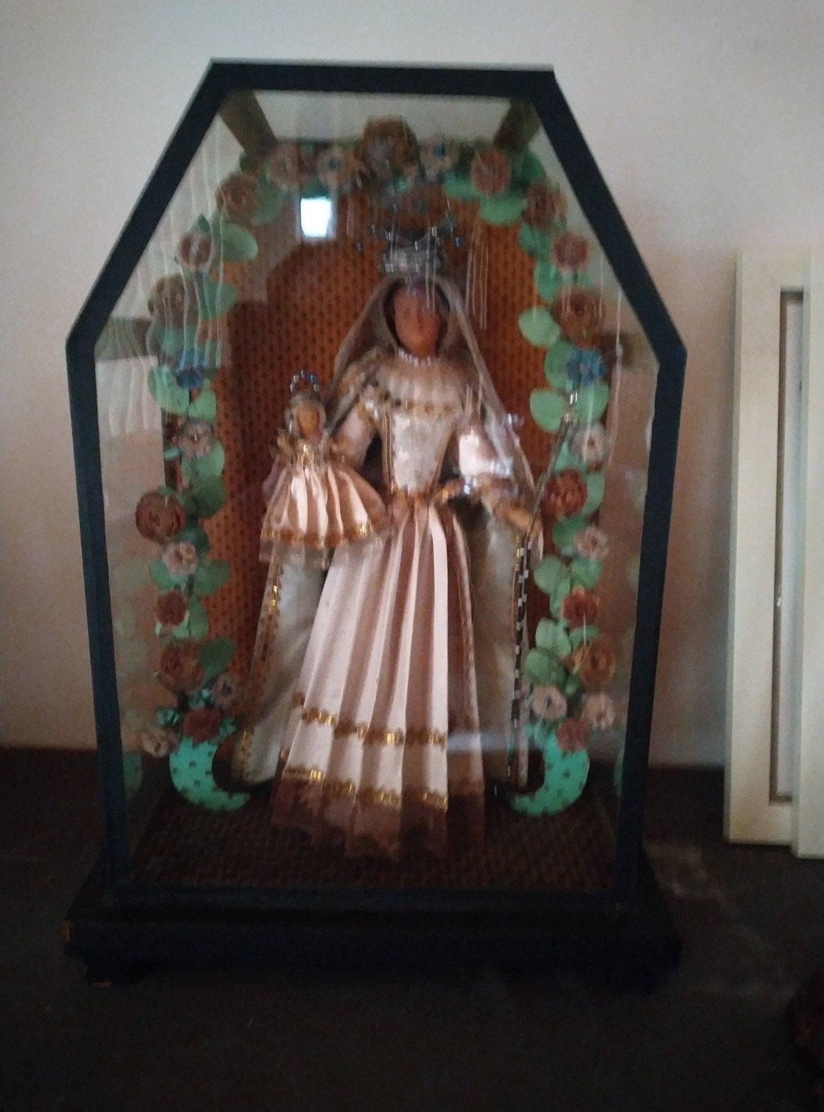 OLV was kapel mondgeblazen glas, Antiek en Kunst, Antiek | Religieuze voorwerpen, Ophalen of Verzenden