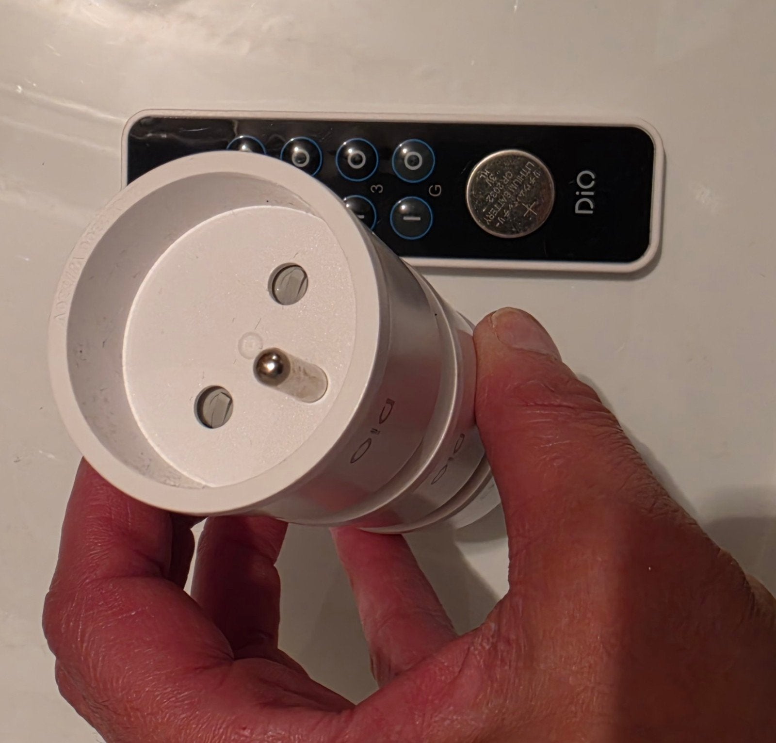 set van 3 draadloos bedienbare stopcontacten DiO Connected H, Ophalen, Gebruikt