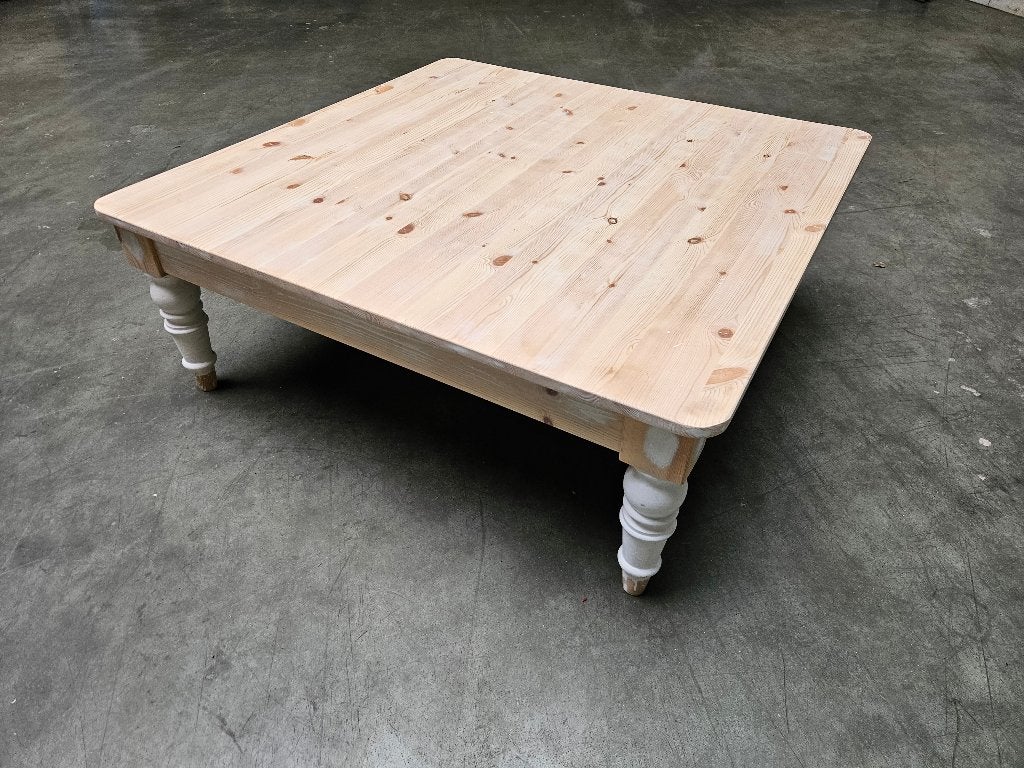 Table basse carrée en bois massif – prête à personnaliser, Moins de 50 cm, Enlèvement ou Envoi, 50 à 100 cm, Carré