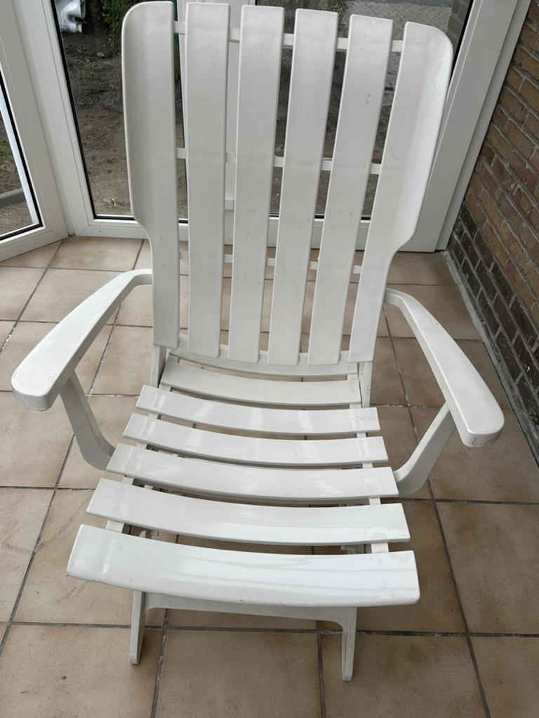 4 tuinstoelen van Grosfillex, Ophalen, Gebruikt, Kunststof