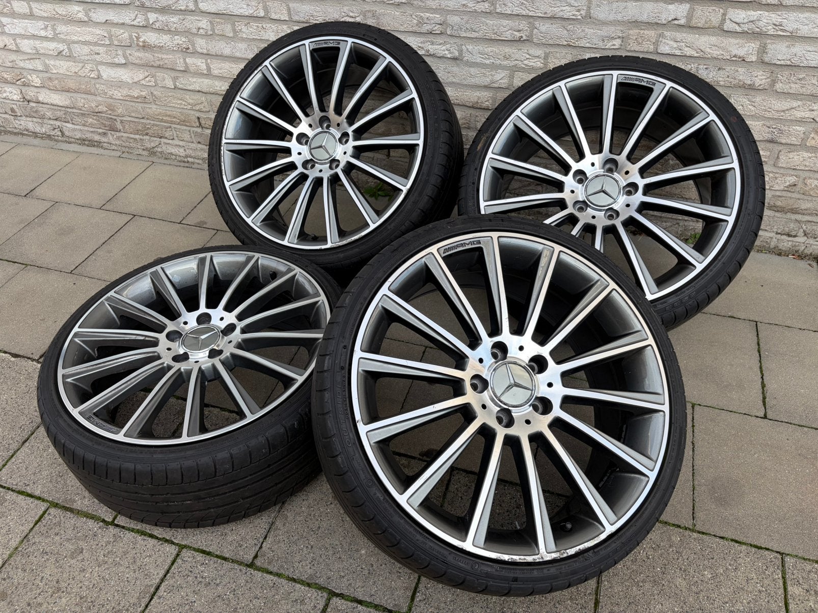 Mercedes amg 19inch 5x112 velgen met banden, Auto's, Particulier, Te koop