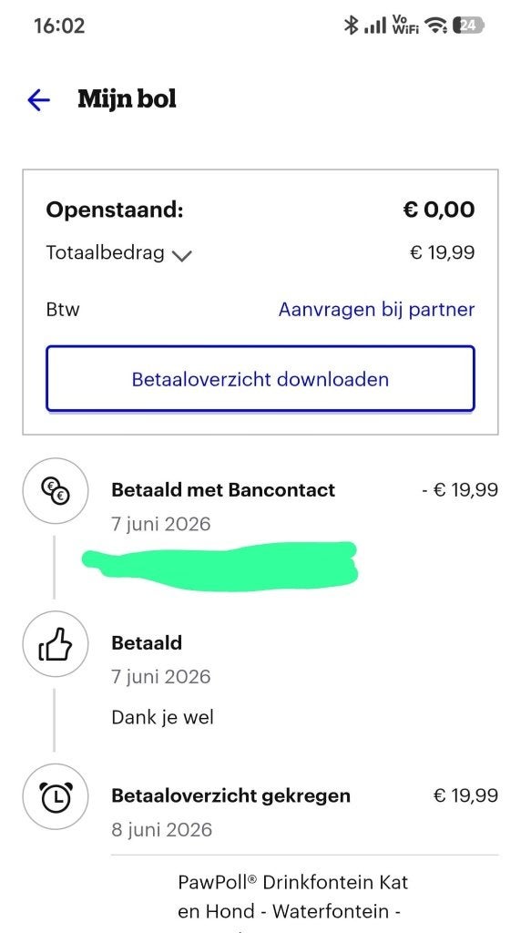 Automatische waterfontein, Dieren en Toebehoren, Ophalen, Automatisch, Zo goed als nieuw
