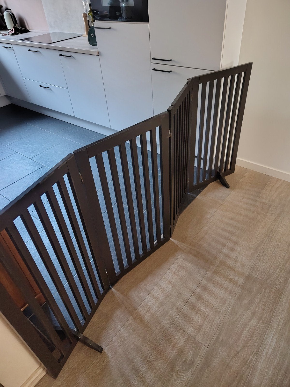 Kinderpoortje, Kinderen en Baby's, Traphekjes, Ophalen, Overige typen, Zo goed als nieuw, 115 cm of meer