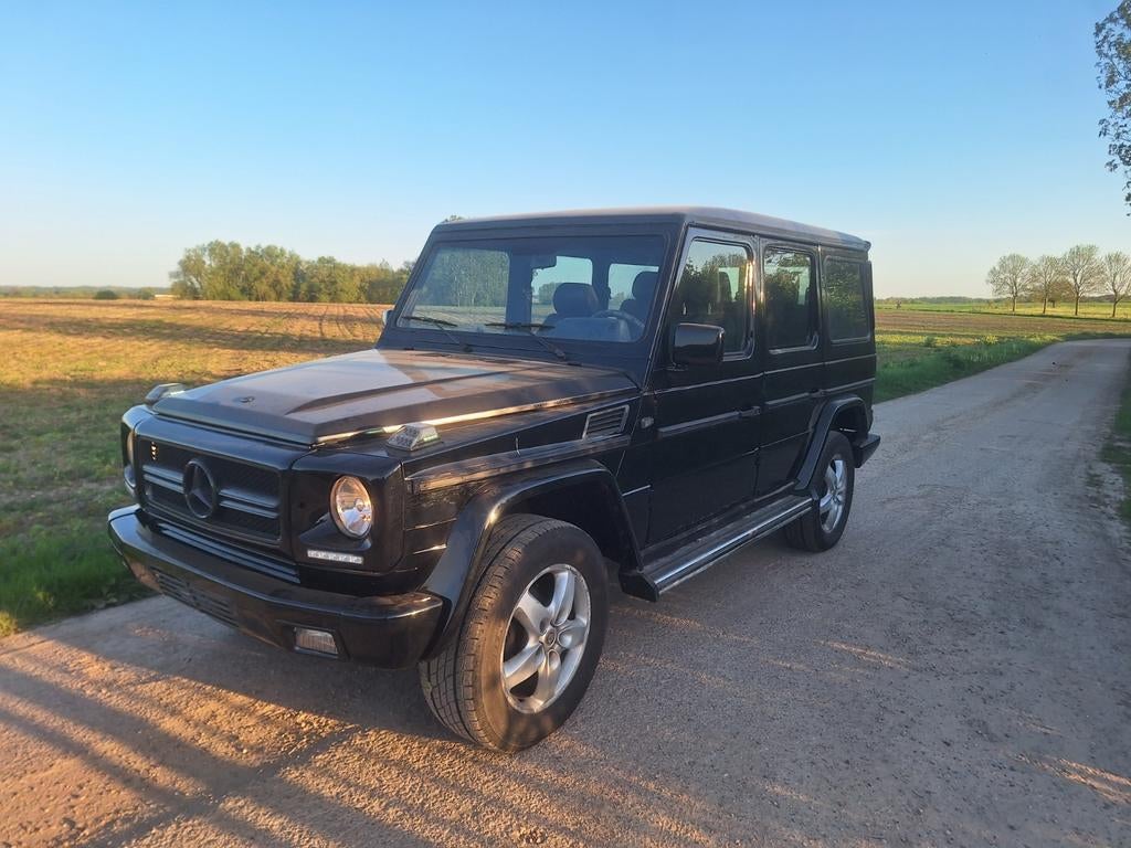 Mercedes g klasse w460, Auto's, Automaat, Zwart, G-Klasse, Zwart