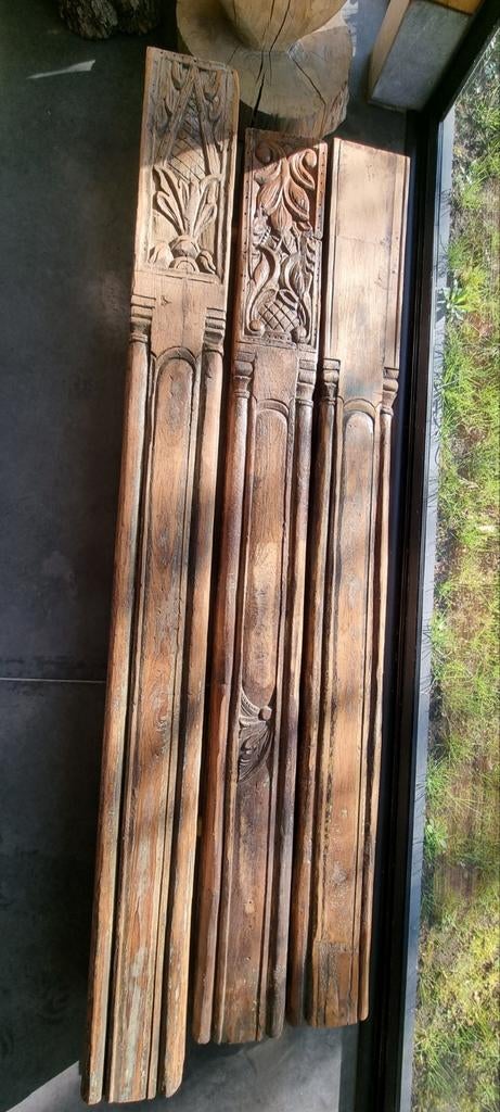 Antieke hardhouten zuilen, Antiek en Kunst, Ophalen