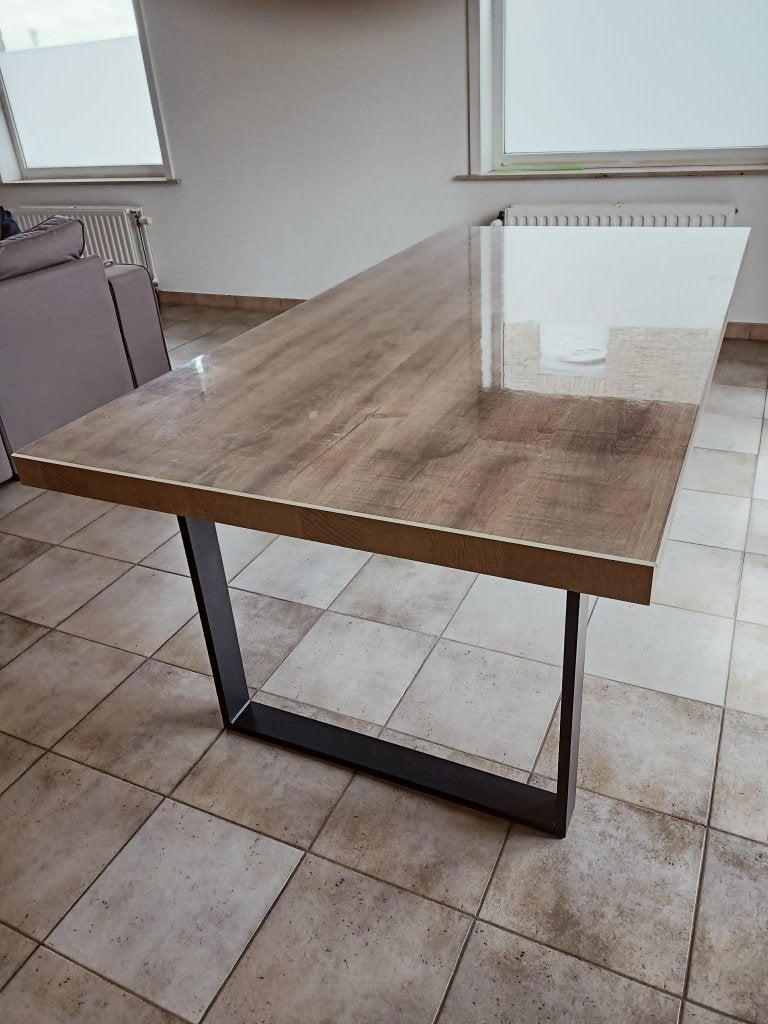 Eettafel, Huis en Inrichting, Tafels | Eettafels, Ophalen, 50 tot 100 cm, 150 tot 200 cm, Zo goed als nieuw