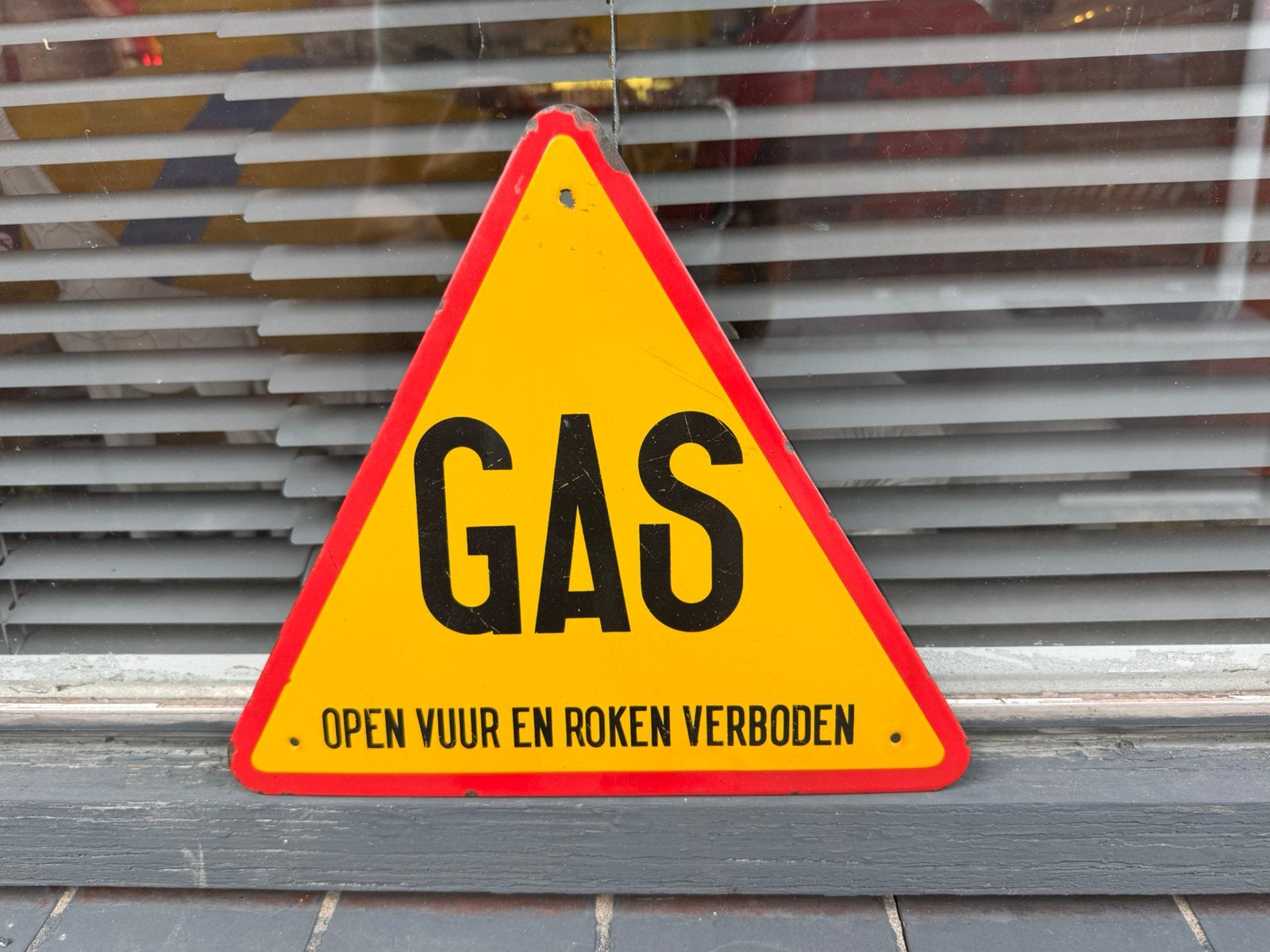 GAS emaille reclamebord, Antiek en Kunst, Ophalen of Verzenden