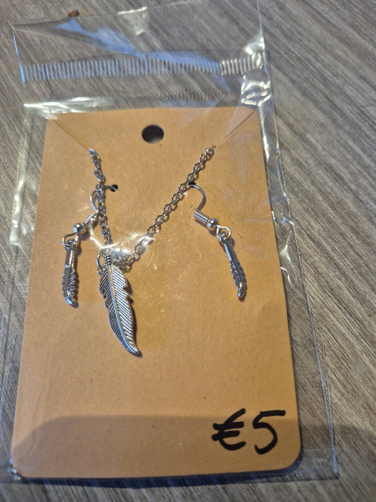Oorbellen met bijpassende ketting, Bijoux, Sacs & Beauté, Boucles d'oreilles, Envoi, Argent, Argent