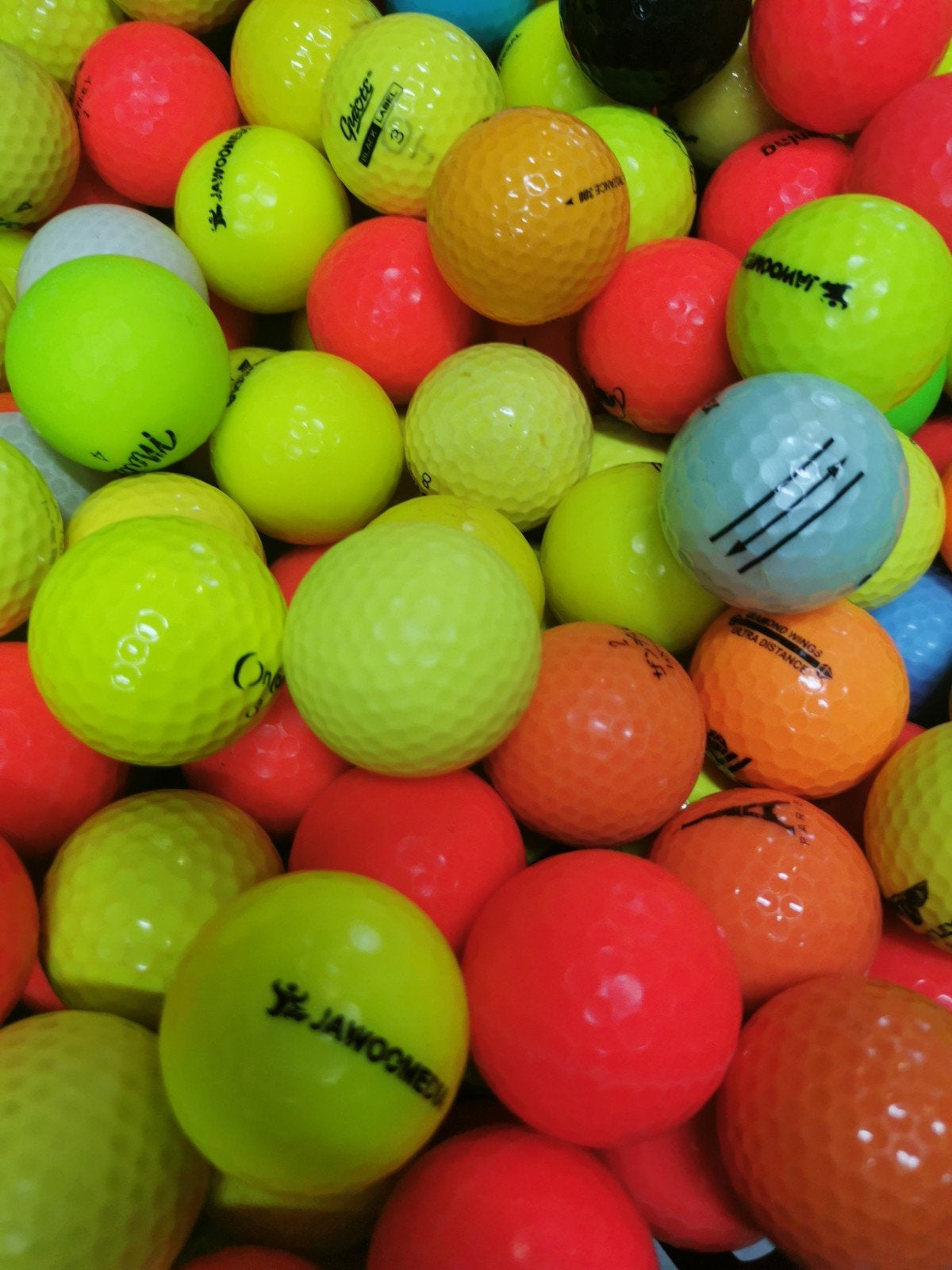 Gekleurde golfballen mix 100 stuks, Sport en Fitness, Ophalen of Verzenden