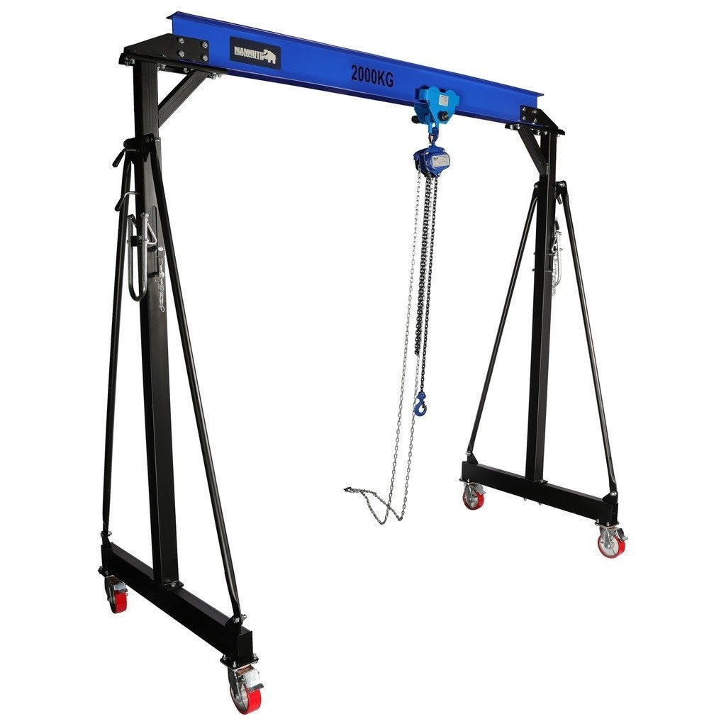 Mammuth mobiele portaalkraan 2 ton set - handmatige ettingt, Verzenden