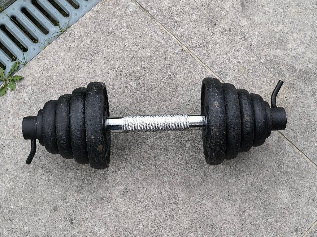 15kg Halterset (verwisselbaar), Sport en Fitness, Ophalen, Gebruikt, Benen, Halterset
