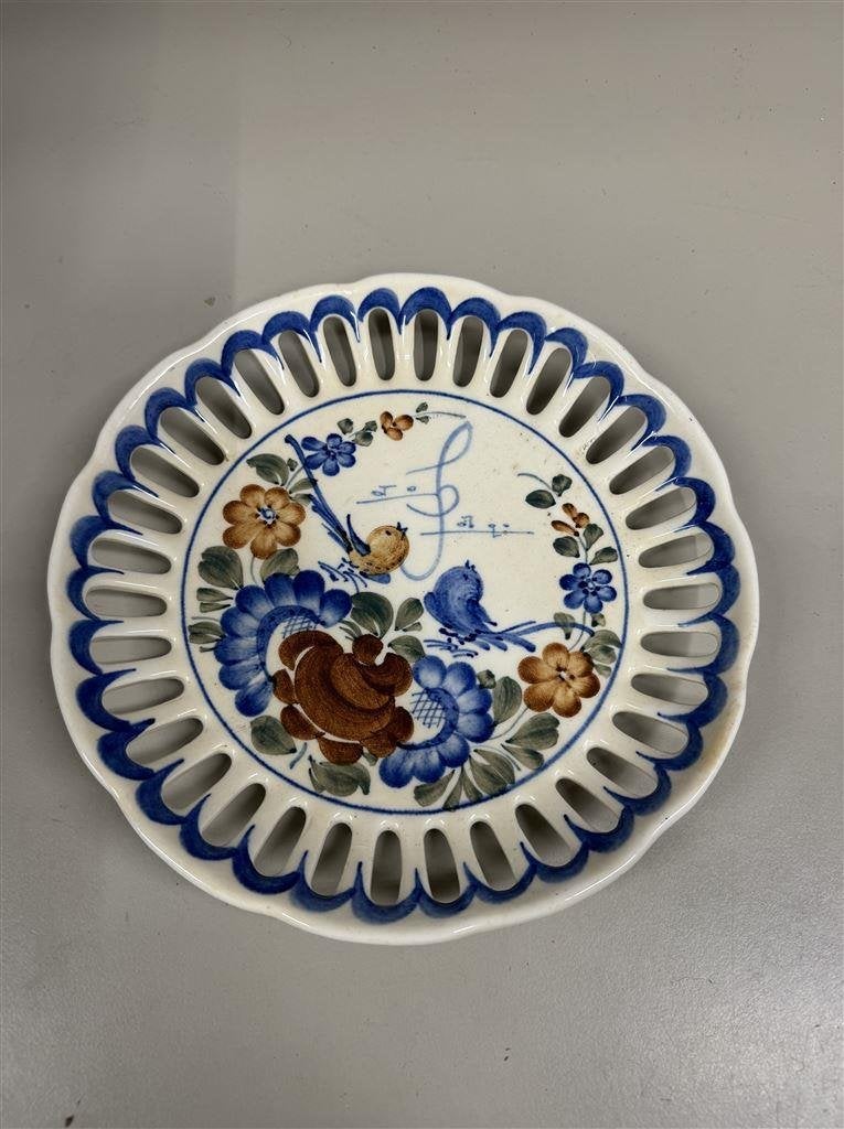 Bord - wallendorf Vintage Hanging Plate Birds Flowers, Enlèvement ou Envoi, Comme neuf