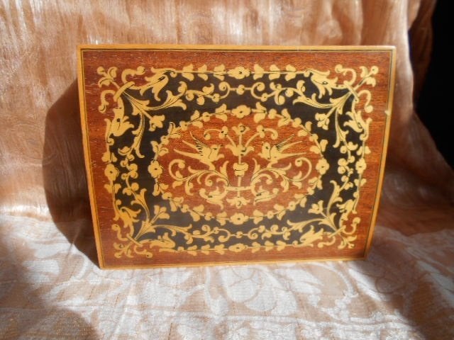 boîte à bijoux en marqueterie, état neuf, Enlèvement ou Envoi, Maison et Meubles