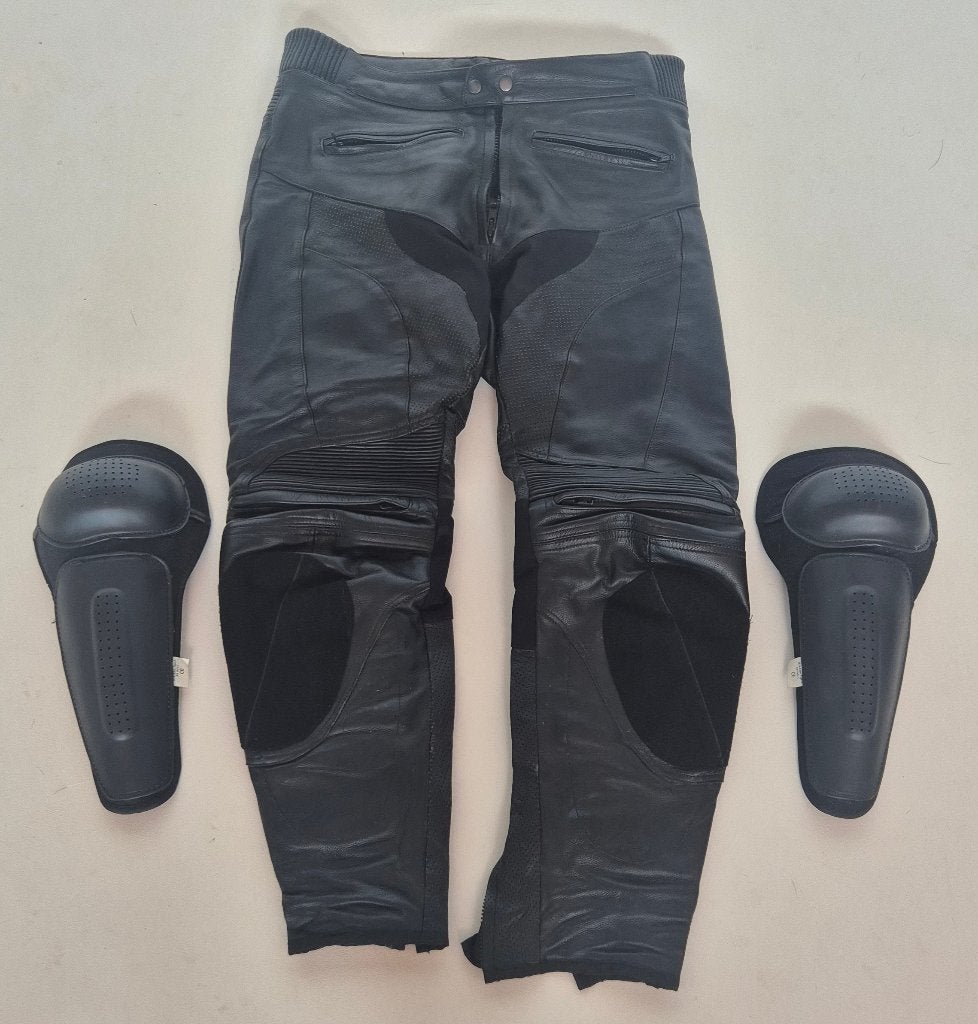 MOTOBROEK LEDER MAAT 36/32, Motoren, Kleding | Motorkleding, Ophalen, Broek | leer, Heren, H&S
