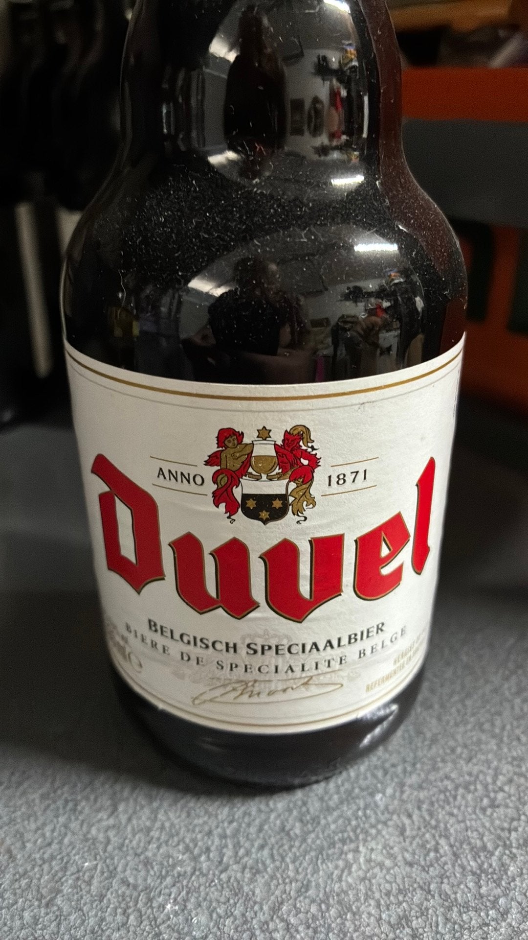 Flesje Duvel met Duivel en Engel, Ophalen of Verzenden, Nieuw, Flesje(s), Duvel