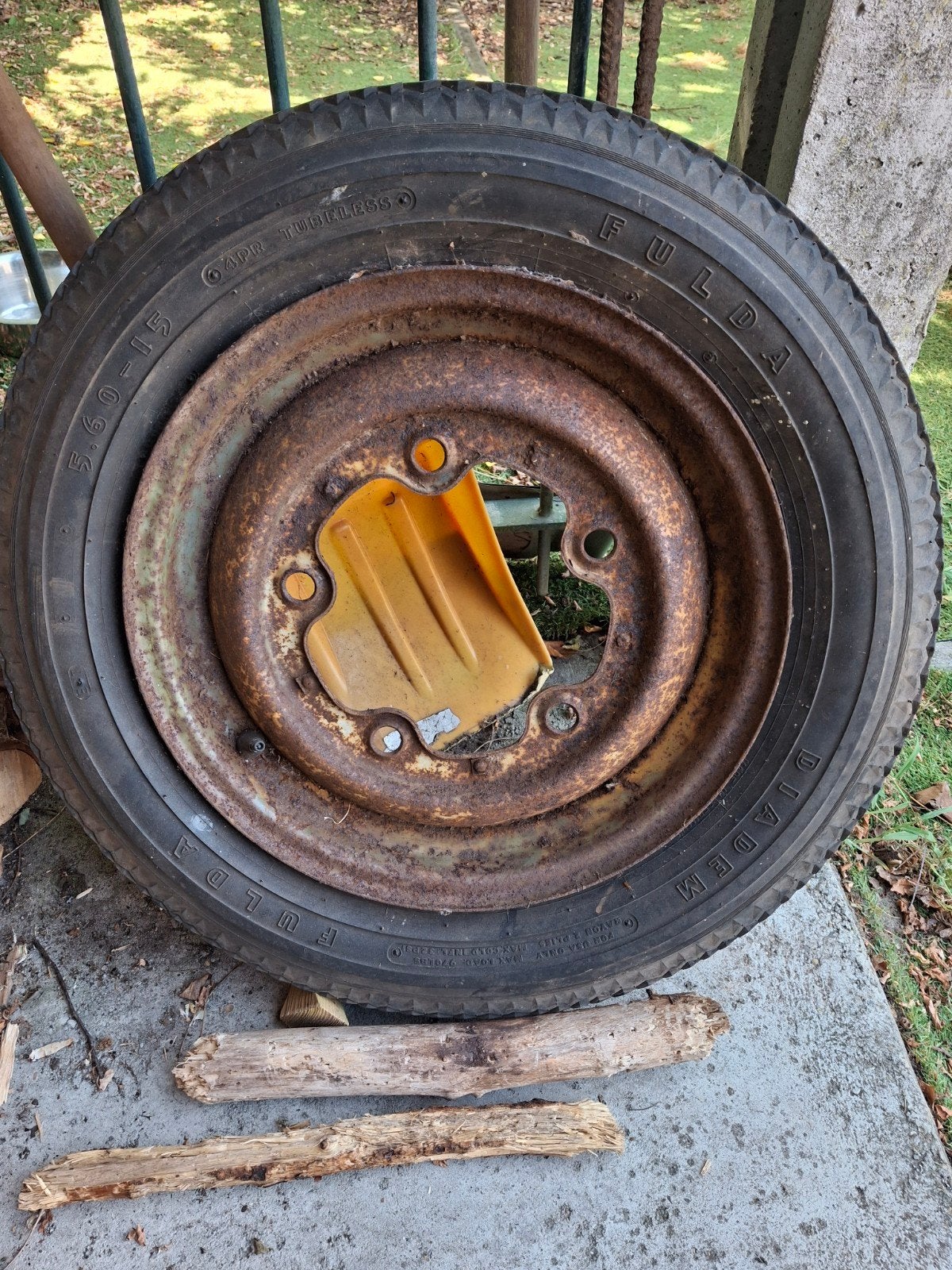 Wiel opel olympia, Ophalen