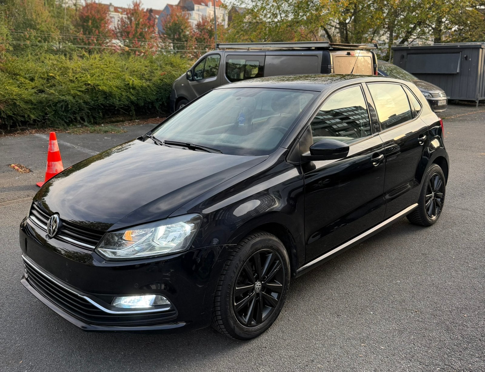 *Vw Polo *2016 *170.xx Km *1.0TSI *Euro6B *Full black *Xenon, Autos, Achat, Euro 6, Boîte manuelle, 5 portes