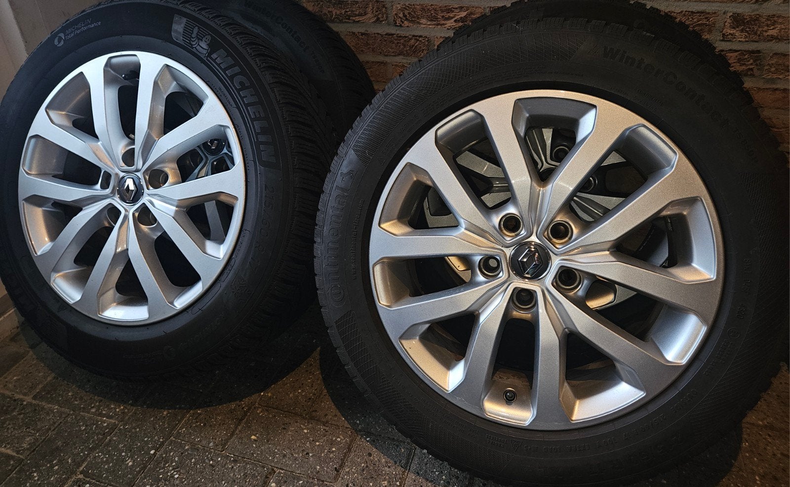 Ensemble d'hiver Renault Kadjar 17 pouces 5x114,3 profil TPM, Enlèvement, Nissan