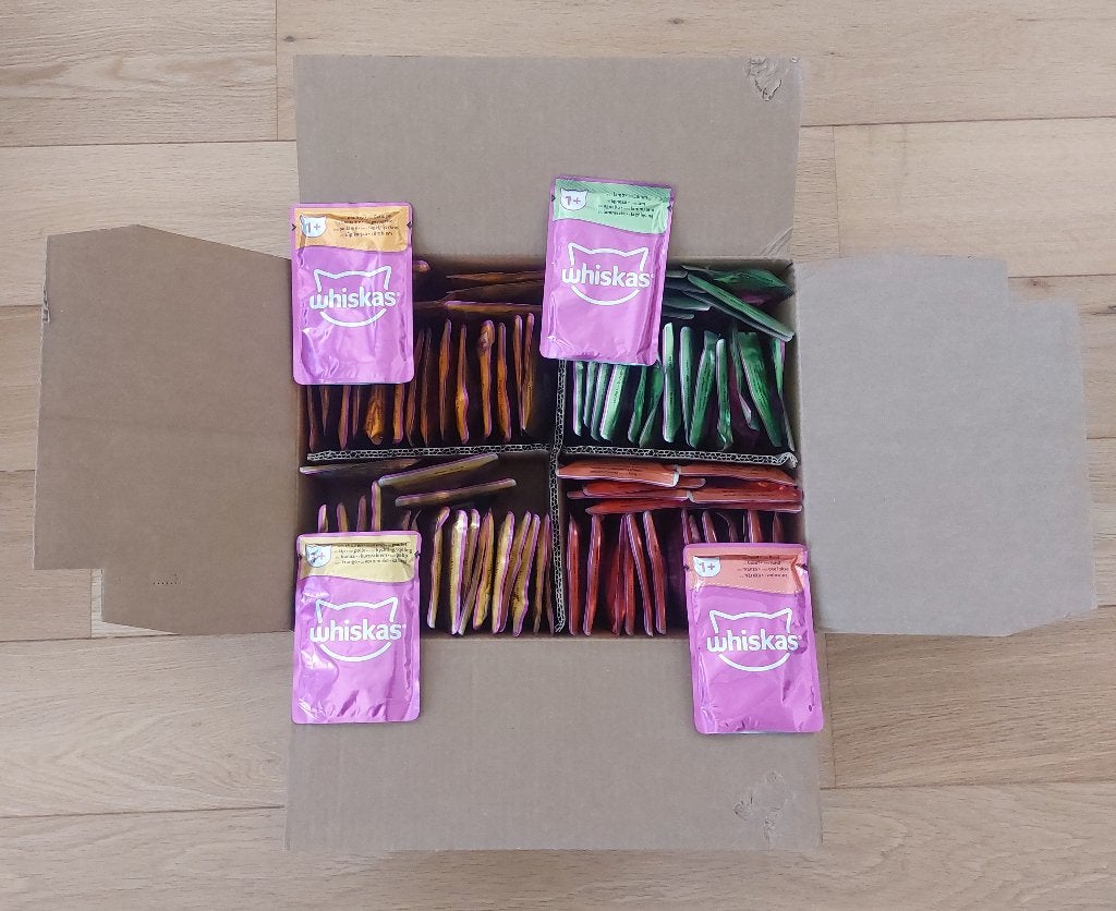 WHISKAS nourriture humide pour chat adulte, 84x85gr, Dieren en Toebehoren, Dierenvoeding, Ophalen, Kat