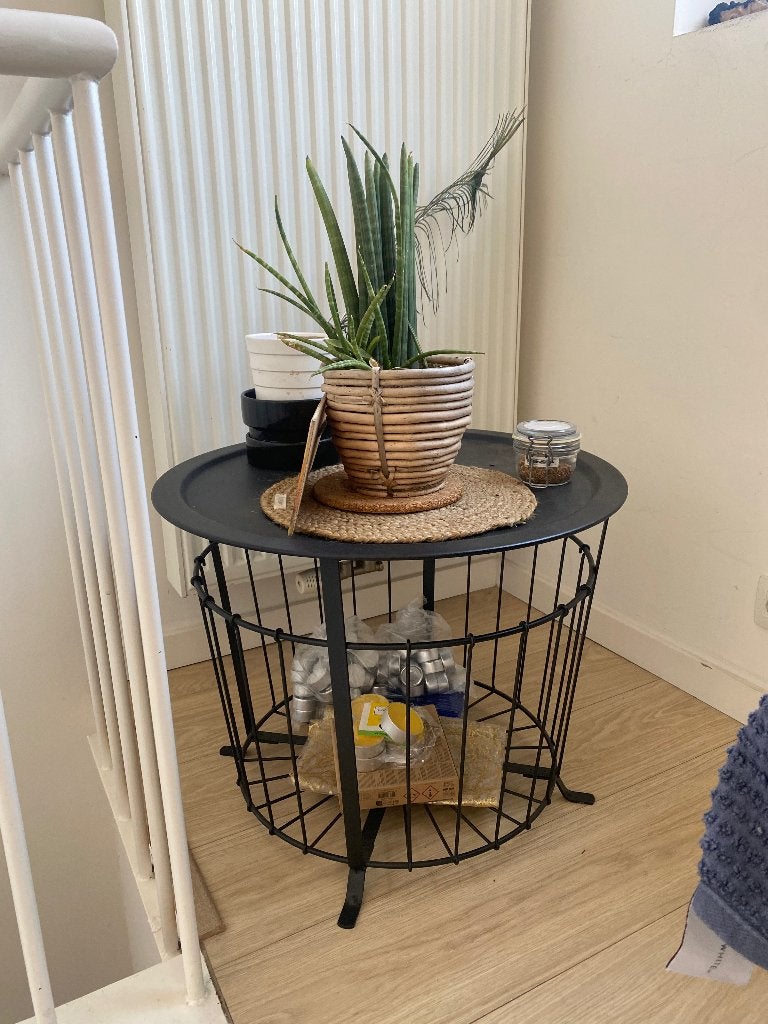 Plantes ou table basse, Maison & Meubles, Moins de 55 cm, Verre, Enlèvement, Vintage
