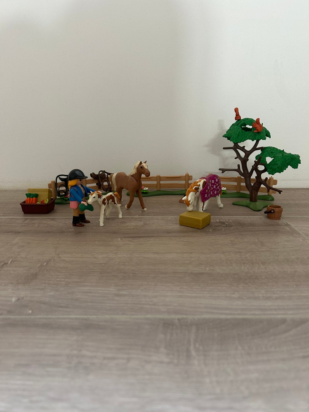 Playmobil country paddock met paarden en veulen 5227, Gebruikt, Complete set, Ophalen of Verzenden, Country