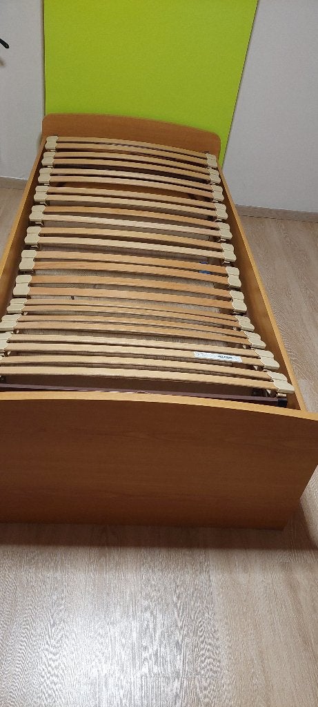 Lit complet 90 x 200, 90 cm, Enlèvement, Bois, Une personne