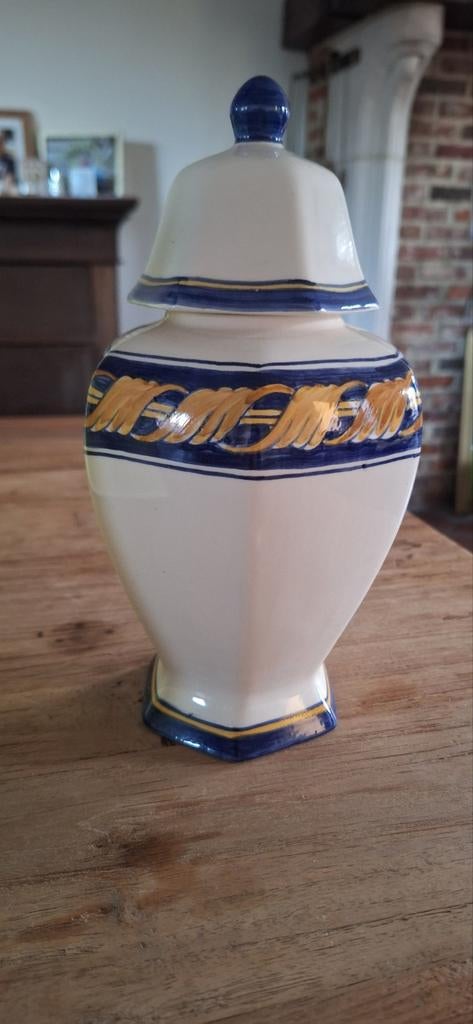 Hand geschilderd portugees vaasje., Antiek en Kunst, Ophalen