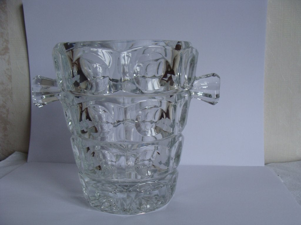 ancien seau à glaçons en cristal, 2 modèles différents, Antiquités & Art, Antiquités | Verre & Cristal, Enlèvement