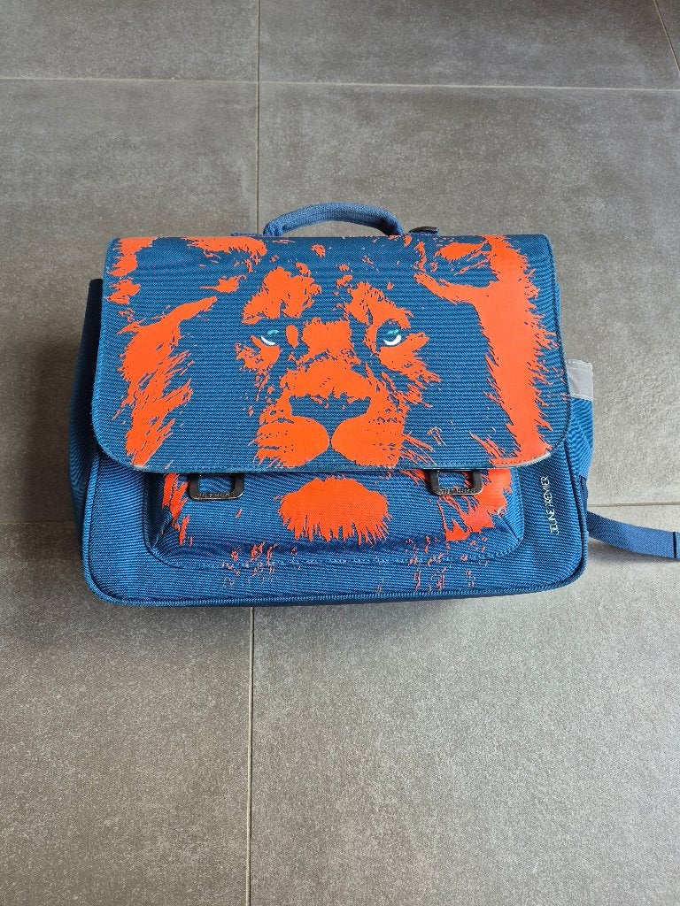 Jeune Premier Boekentas It Bag Midi The King, Handtassen en Accessoires, Tassen | Schooltassen, Ophalen, Gebruikt, Blauw, Aktetas of Boekentas