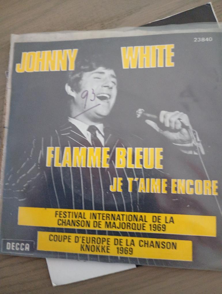 Johnny White - Flamme bleue, Enlèvement ou Envoi, Utilisé, Pop