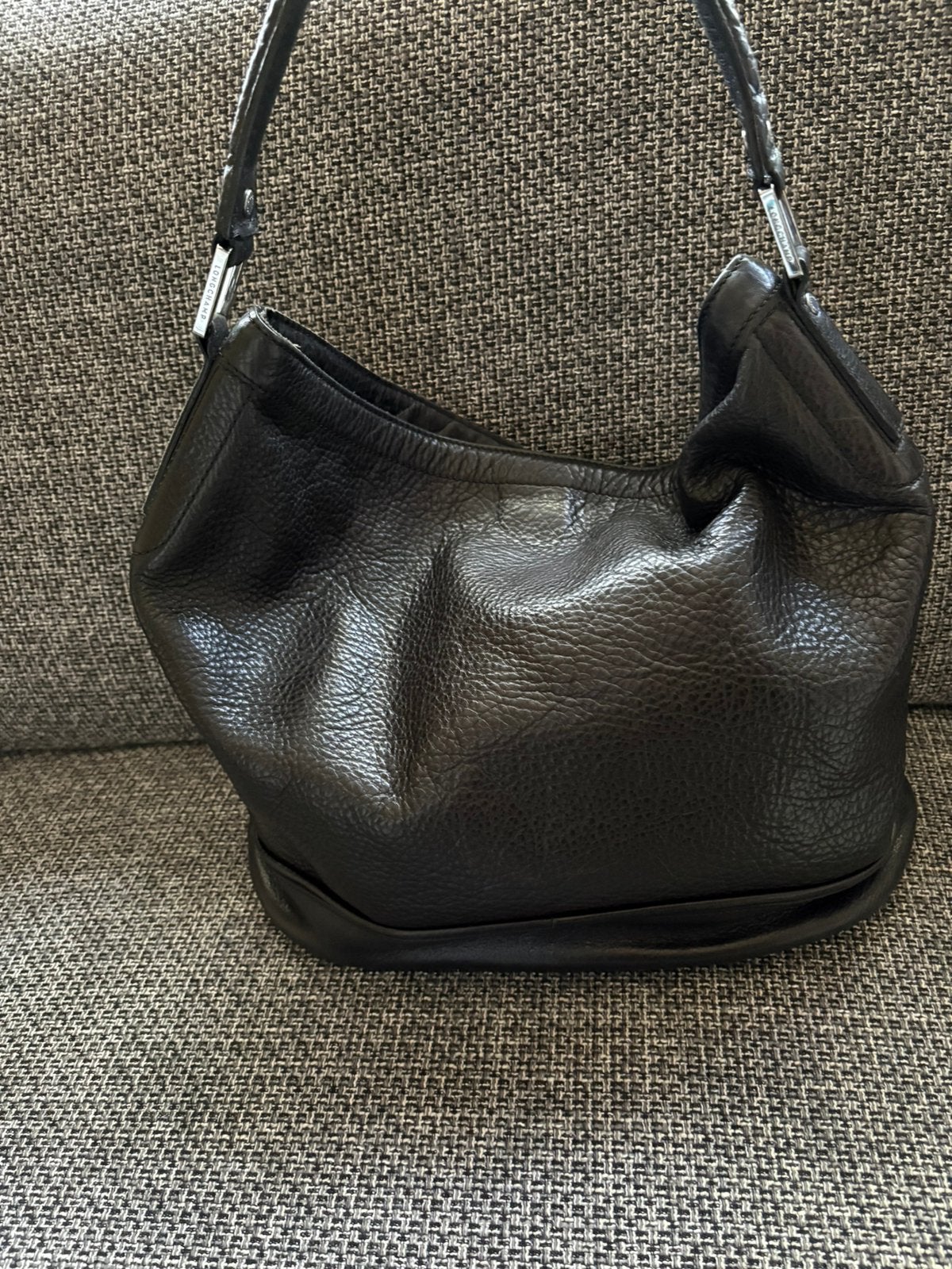 Sac Longchamps en cuir, Enlèvement ou Envoi, Comme neuf, Bleu
