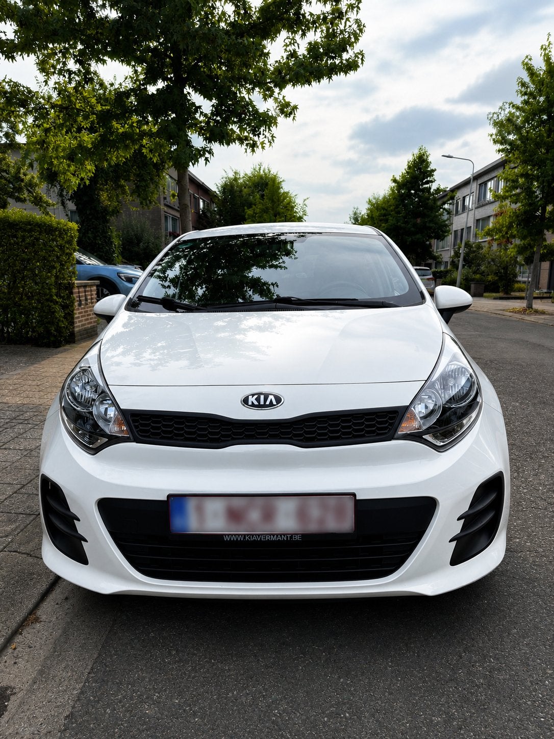 Kia Rio 2016 1.2 benzine 80.000km, Auto's, Kia, Lichtmetalen velgen, Euro 6, 4 cilinders, Wit