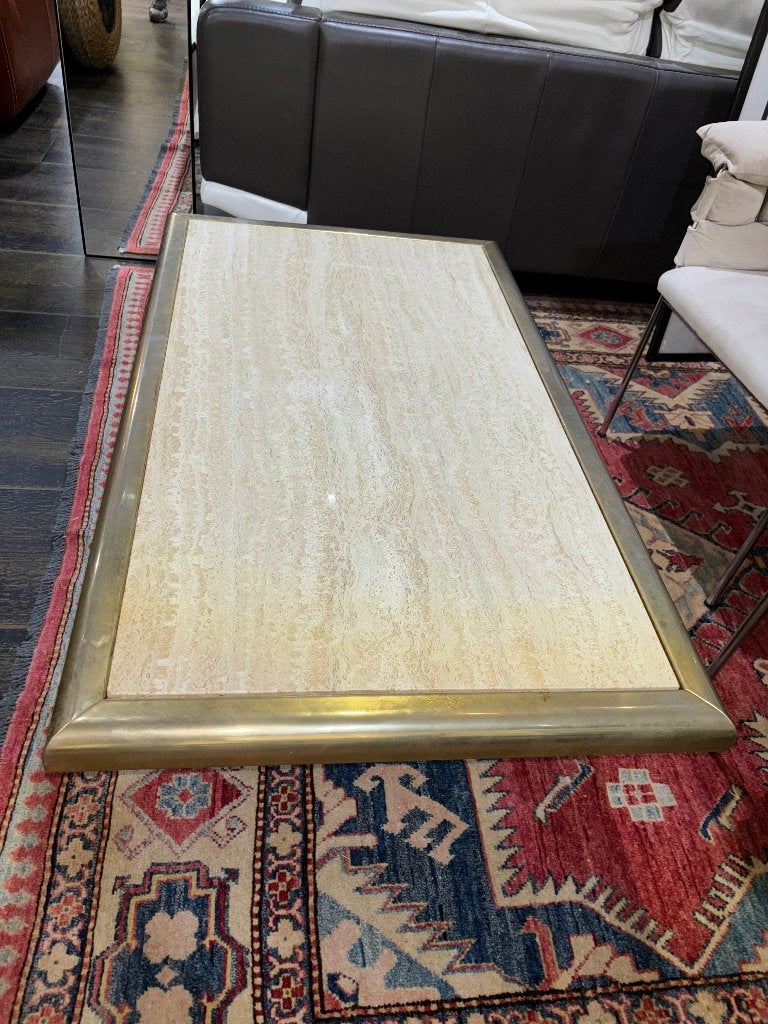 Table basse en marbre beige, Antiquités & Art, Enlèvement ou Envoi