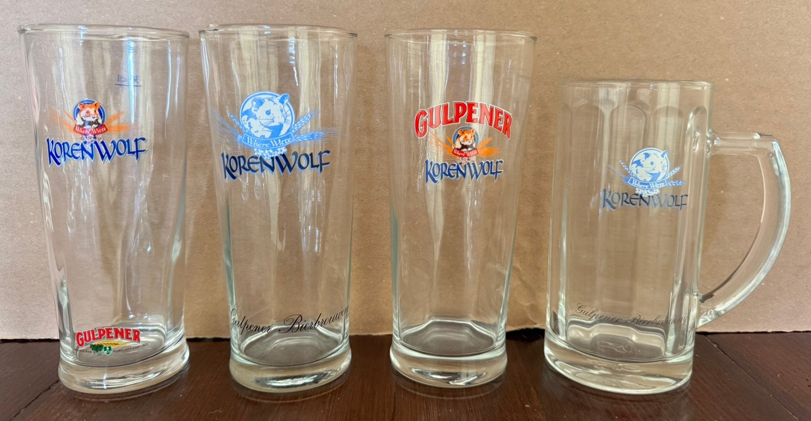 Collection unique de verres à bière Gulpener, Collections, Enlèvement, Comme neuf, Verre ou Verres, Gulpener