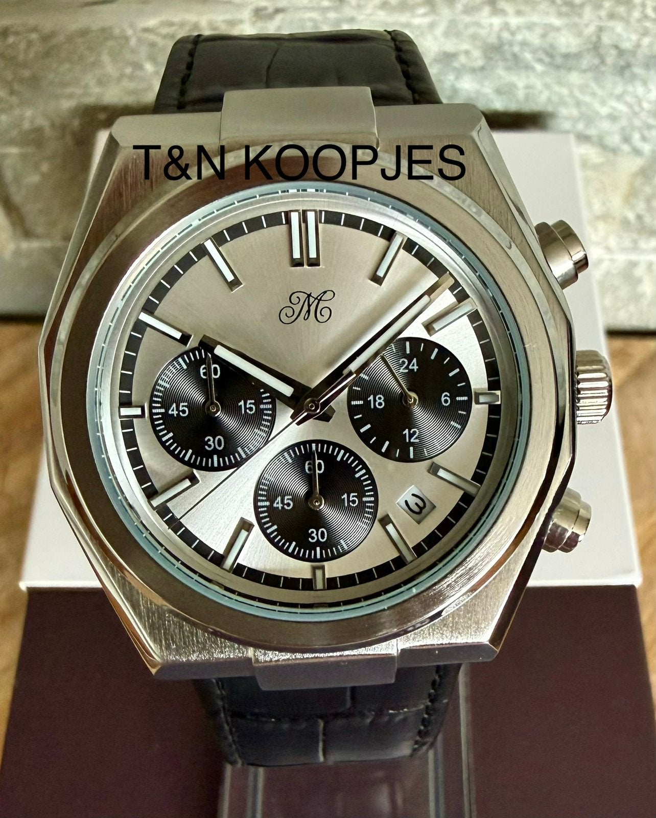 MAXIM MORRE ORIGIN CHRONO TWV499€! 💯%NIEUW MET CERTIFICAAT, Ophalen of Verzenden, Nieuw, Geel