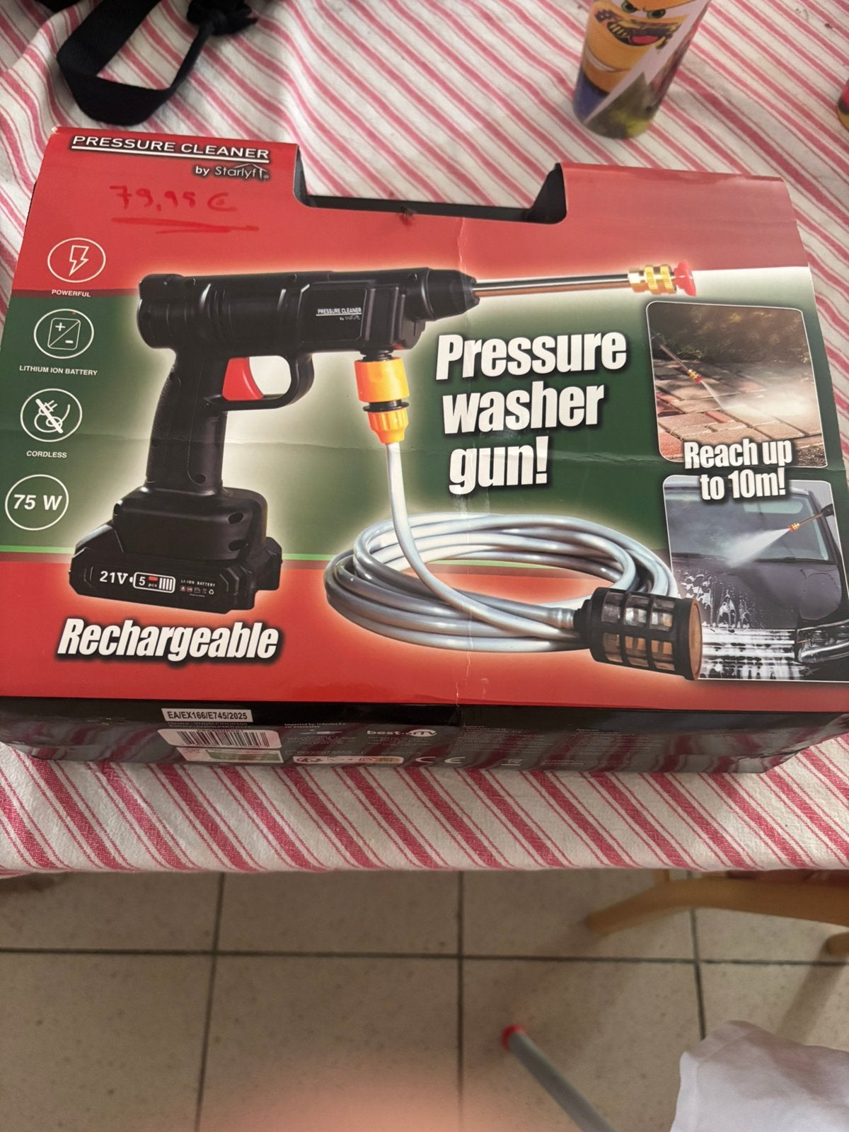 Hogedrukreiniger op accu nieuw kunt hem overal meenemen, Tuin en Terras, Ophalen, Nieuw, Accu