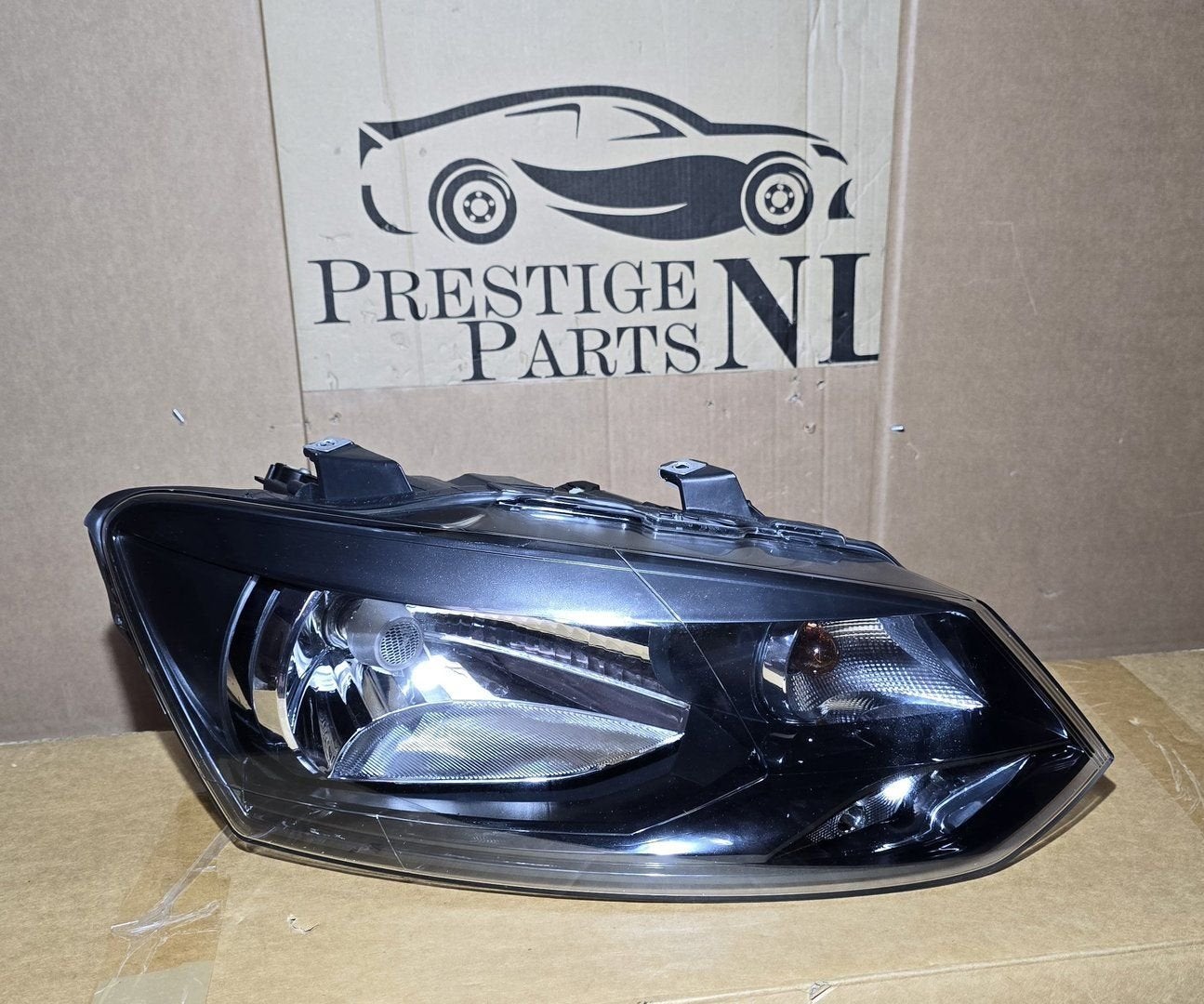 Koplamp VW Polo 6R H4 Rechts Origineel  6R1941016E, Gebruikt, -, -, Ophalen of Verzenden
