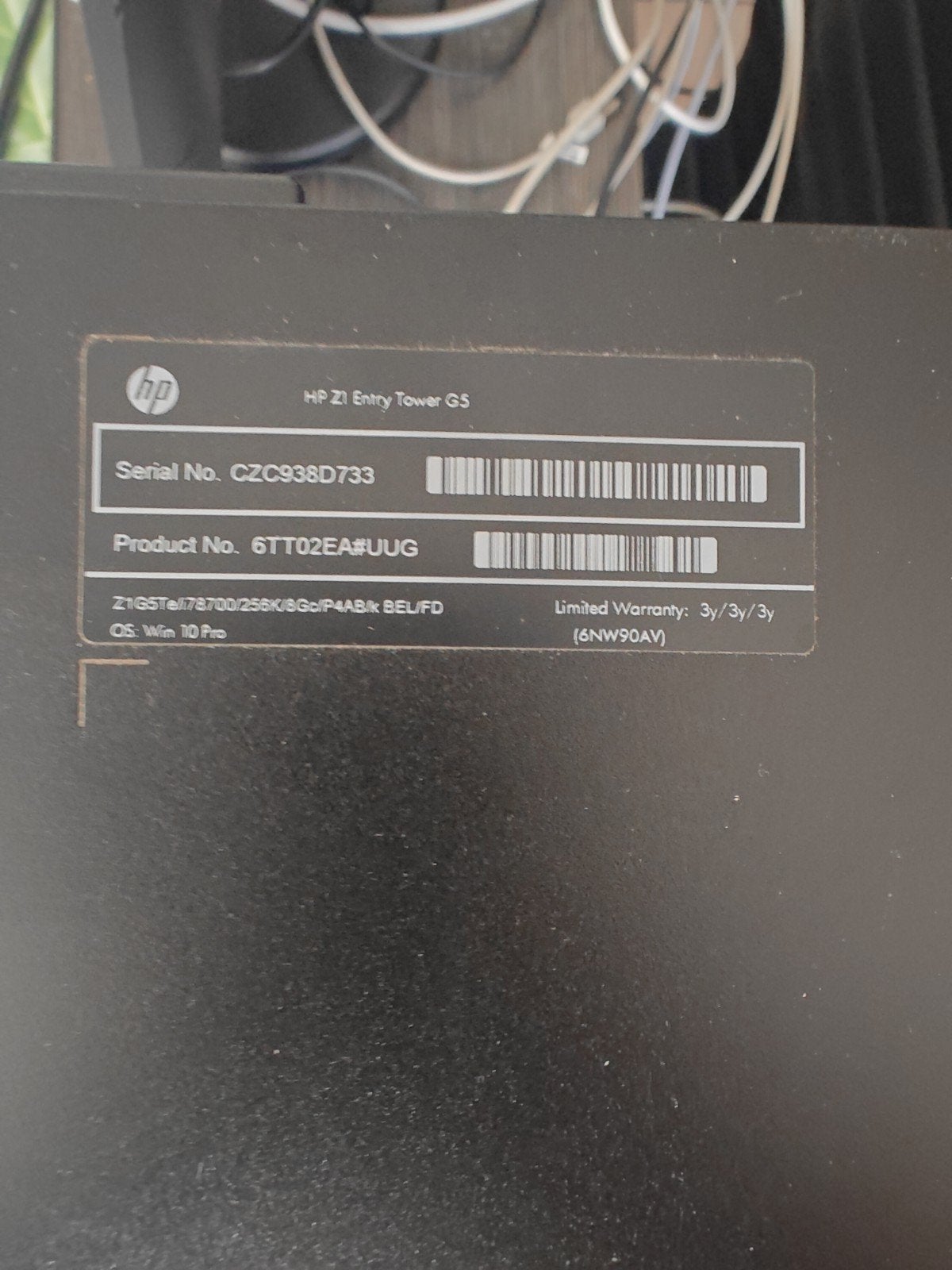 hp Z1 entry tower g5 256gb/8gb ram dvd win11 pro, Ophalen, SSD